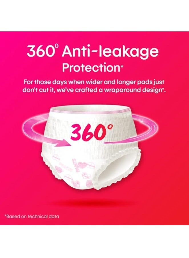 كوتكس سراويل داخلية ليلة واحدة عبوة صغيرة / متوسطة الحجم من 4 سراويل داخلية - Image 3