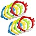 Carykon 8 Pieces of 4 Colors Diving Fish Ring Swimming Pool Toy Diving Retrieve Diving Training Practice Sea Fish Ring Throwing Game - Image 2