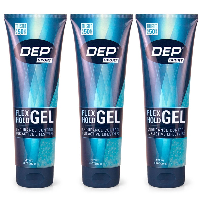 DEP Sport Endurance Hair Styling Gel – Sweat Resistant, Long-Lasting Hold, 9.8 oz (3 Pack) - Image 3