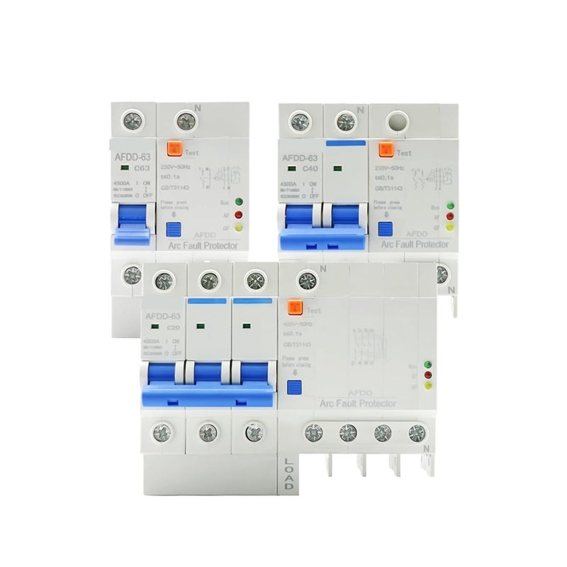 AFDD 63 220V 3P N Arc Fault Protector Circuit Breaker 2P 10A Short Circuit Overload Leakage Protection - Image 2