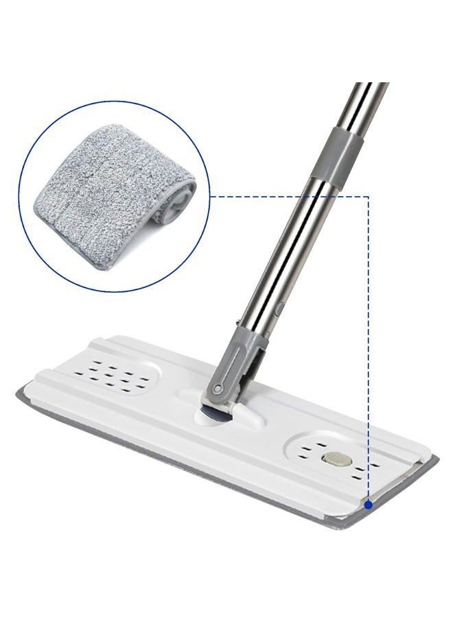 BeiLan Microfiber Mop Cleaning Pads Flat: 10 Packs 13" X 4.9" Washable Pads for Floor Cleaning Compatible with Tethys & Most 11¡± - 13¡± Flat Mop - Pads Replacement for Flat Mop or Mop Bucket Set - Image 3