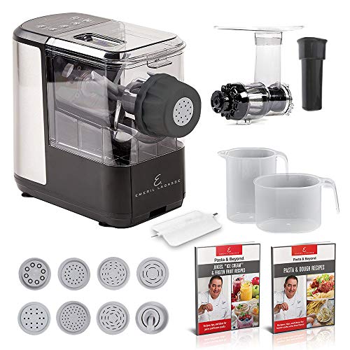 Emeril Everyday EMERIL LAGASSE Pasta  Beyond Automatic Pasta Maker  8 Pasta Shaping Discs Black 