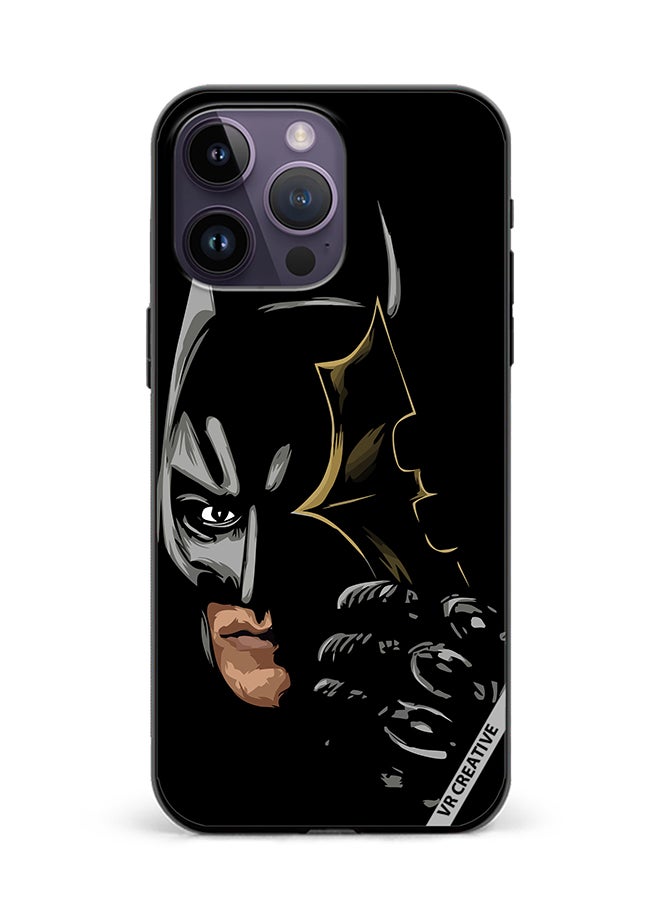 VR CREATIVE Protective Case Cover For Apple iPhone 15 Pro Batman Black Design Multicolour - Image 1