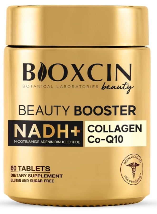 Bioxcin Beauty Booster Collagen Co-Q10 – 60 Tablets for Skin, Hair & Nail Health - Image 1