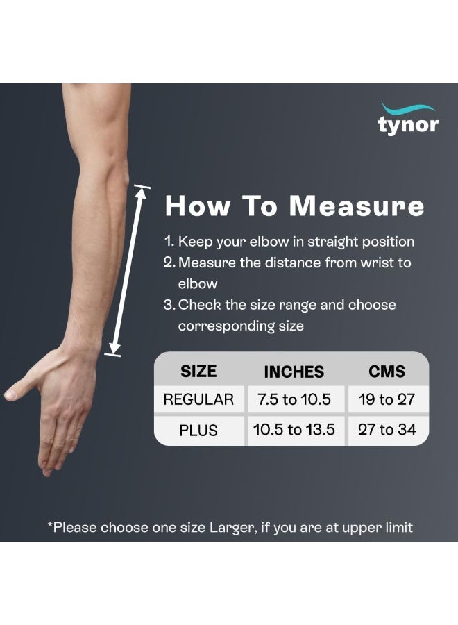 تاينور جبيرة الساعد من TYNOR | لدعم المعصم والساعد | دعامة لتخفيف الألم، التعافي من الإصابات وتحقيق الثبات | مناسبة للرجال والنساء | مثالية لحالات الالتواء والشد العضلي | عبوة مكونة من قطعة واحدة، مقاس موحد (رمادي) - Image 3