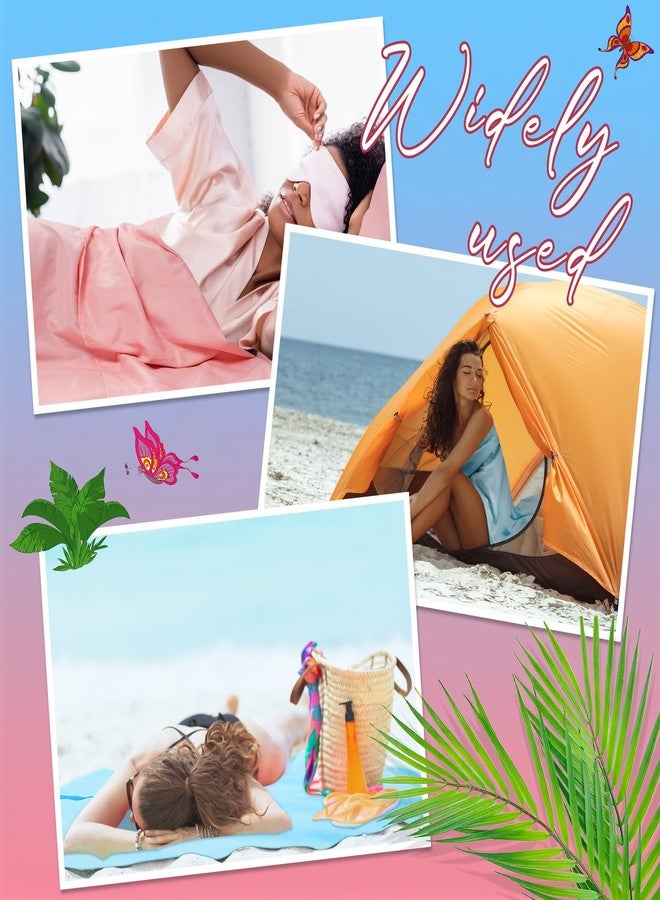 Irenare 2 Pcs Tanning Sleep Sack Lightweight Breathable Tanning Body Self Tanners Sleeping Sac Protect Sheets from Dark Tanner for Bed Travel Sleeping Bag(Pink, Blue) - Image 5