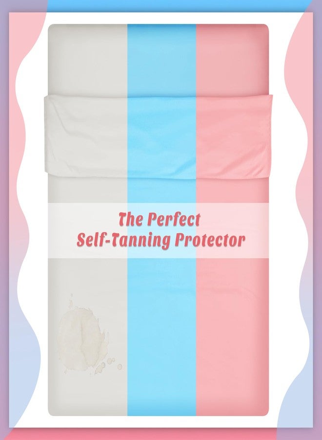 Irenare 2 Pcs Tanning Sleep Sack Lightweight Breathable Tanning Body Self Tanners Sleeping Sac Protect Sheets from Dark Tanner for Bed Travel Sleeping Bag(Pink, Blue) - Image 4