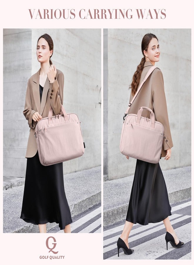 GOLF QUALITY Laptop Tote Bag for Women Casual Tote Bag for Business Teacher Carry On Crossbody Bag,16 In,Pink - Image 2