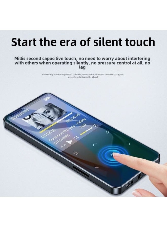 Bluetooth Mp3 Player Mini Student Walkman Mp4 MP5 Touch Screen Ultra-thin Touch Screen Music Comes With Memory-Body Color:Metallic Silver [bluetooth + English Dictionary Edition]-Memory Capacity:8gb-full Set Of Gifts  - Image 3