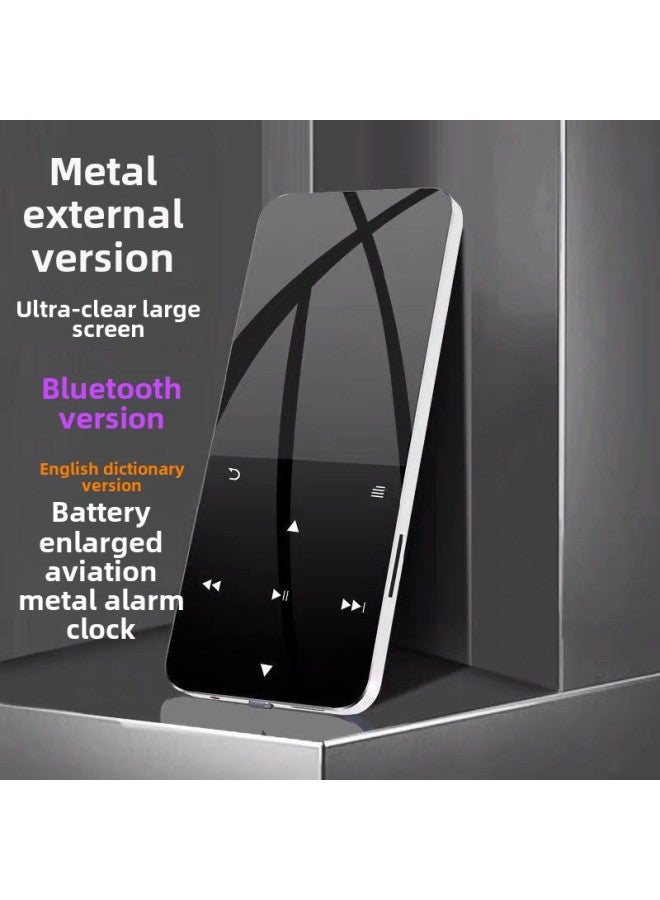 Bluetooth Mp3 Player Mini Student Walkman Mp4 MP5 Touch Screen Ultra-thin Touch Screen Music Comes With Memory-Body Color:Metallic Silver [bluetooth + English Dictionary Edition]-Memory Capacity:8gb-full Set Of Gifts  - Image 1