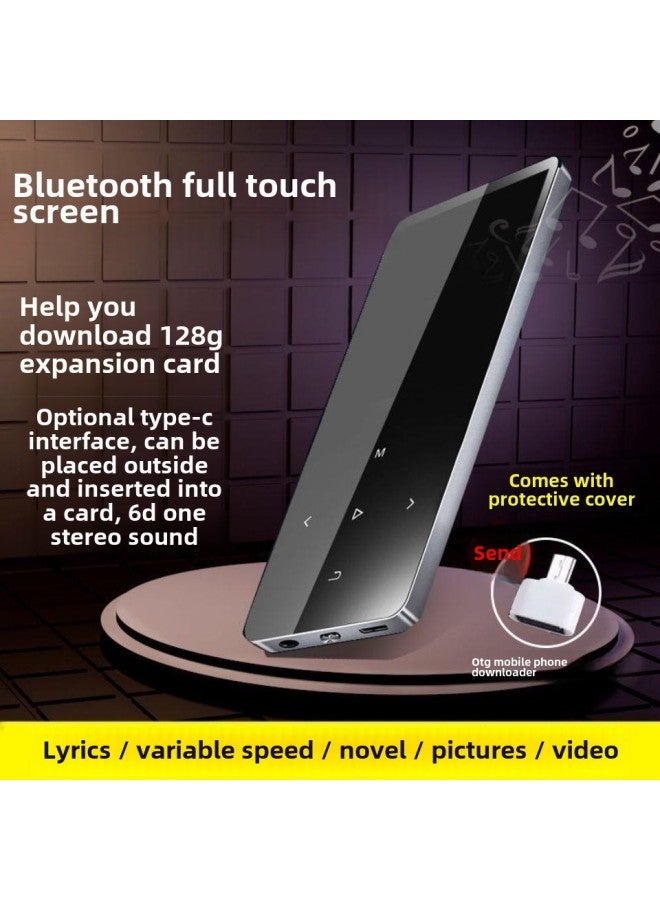 Bluetooth Mp3 Player Mini Student Walkman Mp4 MP5 Touch Screen Ultra-thin Touch Screen Music Comes With Memory-Body Color:Metallic Silver [bluetooth + English Dictionary Edition]-Memory Capacity:8gb-full Set Of Gifts  - Image 4