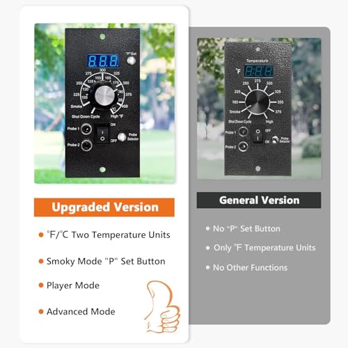 YAOAWE Upgraded Digital Thermostat Controller Kit Replacement for Traeger Wood Pellet Grills, with Temperature Probe Sensor - Image 4