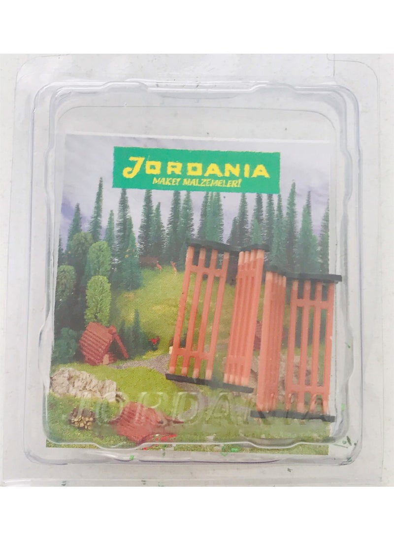 Jordania 1/50 2-Piece Brown Plastic Bench BY501 