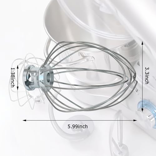 Delixike 63227 For Hamilton Beach Wire Whisk Eclectrics for All-Metal Stand Mixer Replacement Part - Image 4
