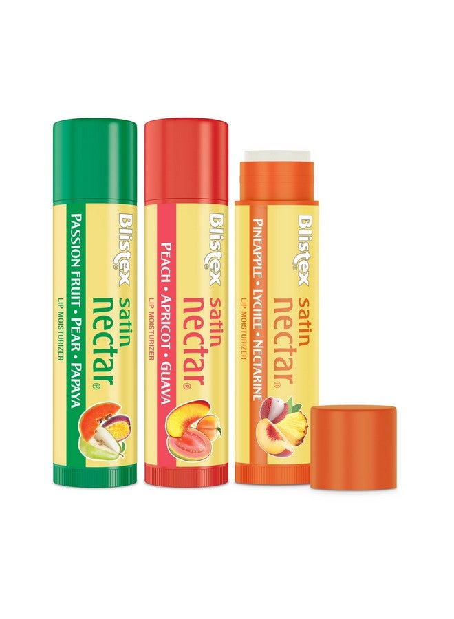 بليستكس مرطب شفاه بليستكس ساتين نكتار، عبوة اقتصادية متنوعة، ٣ قطع، وزن كل منها ٠.١٥ أونصة - Image 2