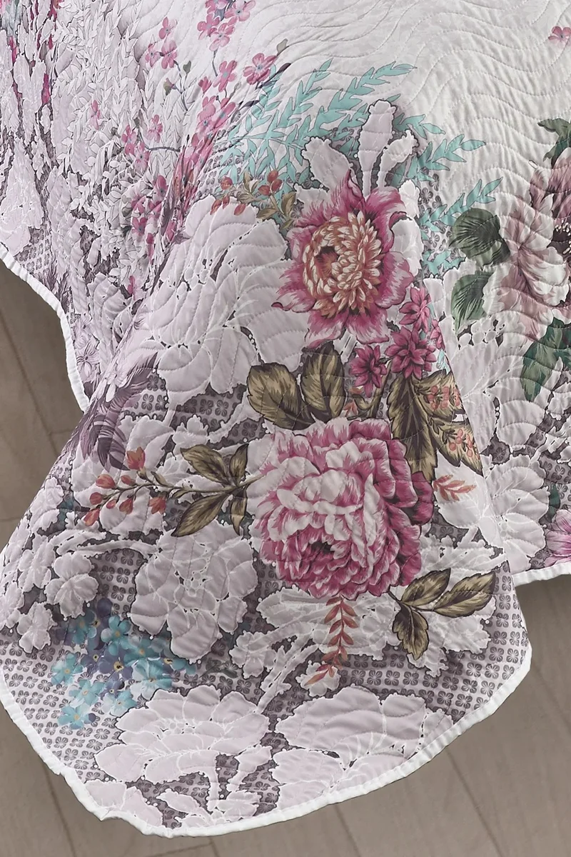 فافورا My Cover Lola Double Quilted Bedspread Set - Pink