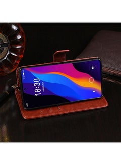 IDEWEI Case For Meizu 18x Crazy Horse Texture Leather Case with Holder & Card Slots & Wallet  - Image 5