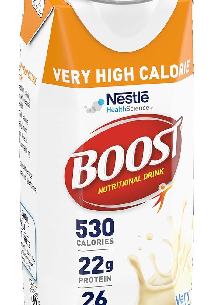 Boost مشروب بوست الغذائي عالي السعرات الحرارية جداً، فانيليا جداً، 8 أونصات سائلة (عبوة من 12) - Image 4