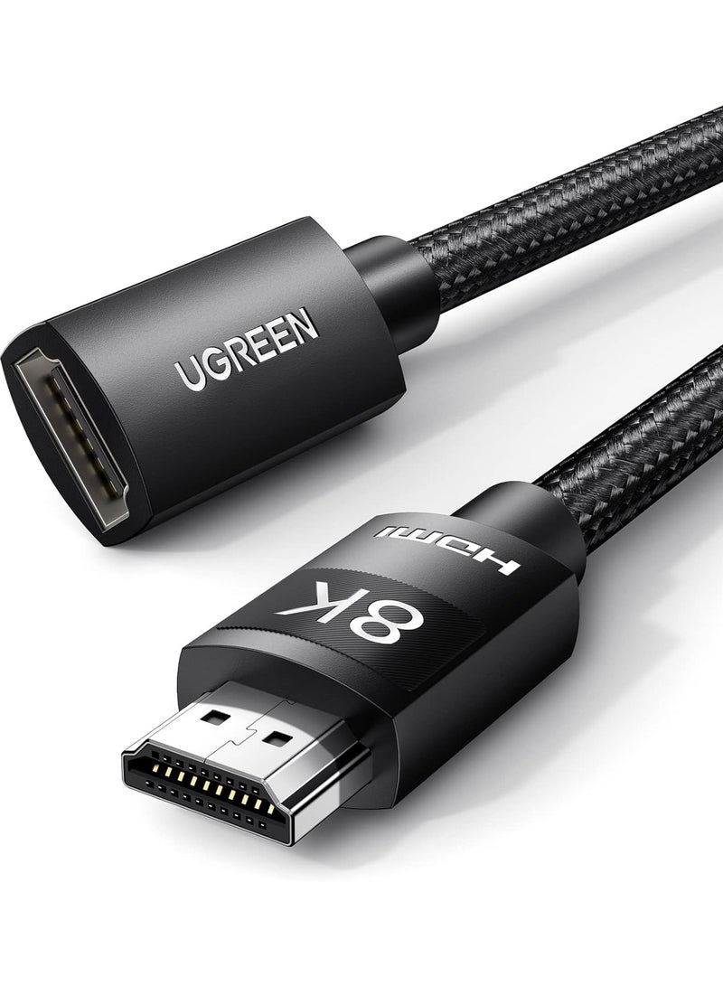 UGreen HD151 0.5M, 8K, 60hz, HDMI 2.1 Extension Cable - Black (40400) - Image 1