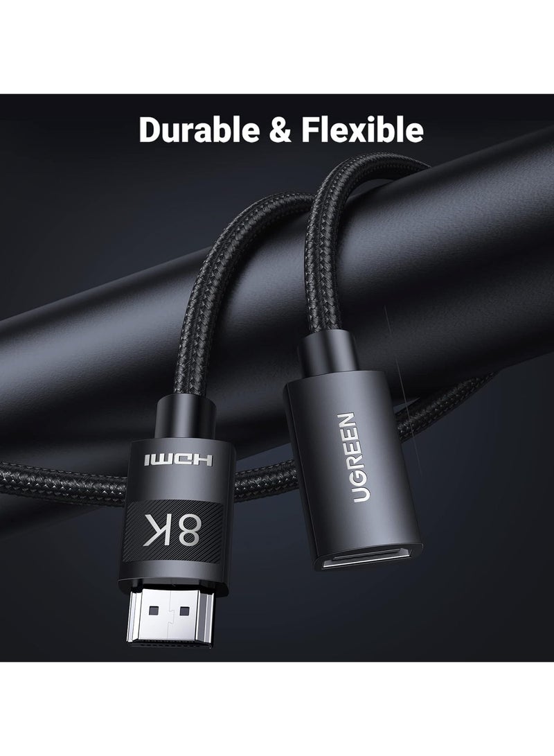 UGreen HD151 0.5M, 8K, 60hz, HDMI 2.1 Extension Cable - Black (40400) - Image 5