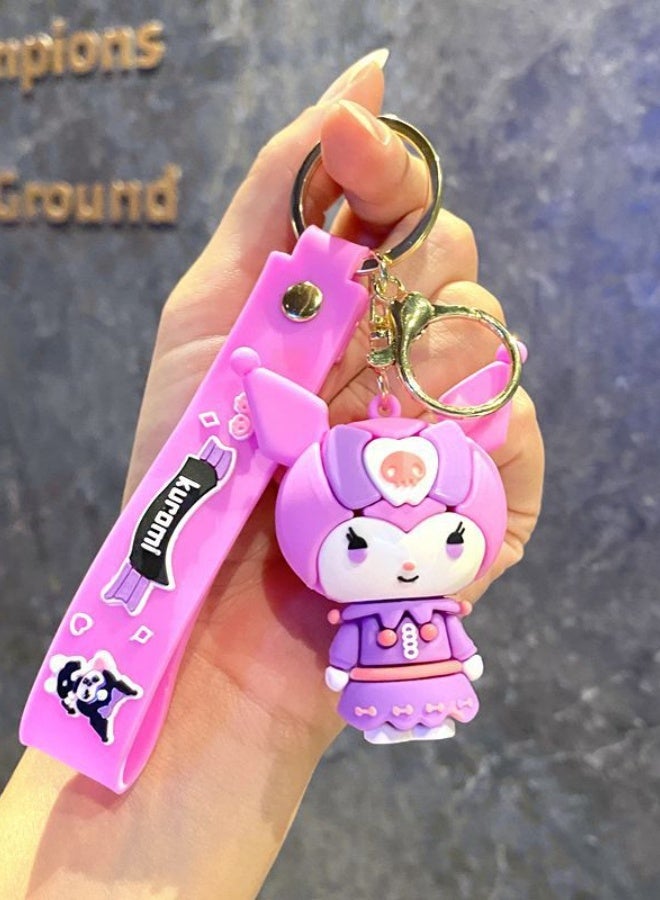 Generic Bow Skirt Soft Rubber Keychain Doll Bag Pendant - Image 1