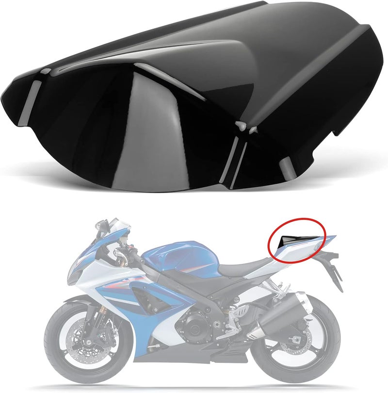 psler Rear Seat Fairing Cover Cowl for GSXR1000 K7 2007-2008, Black - Image 1