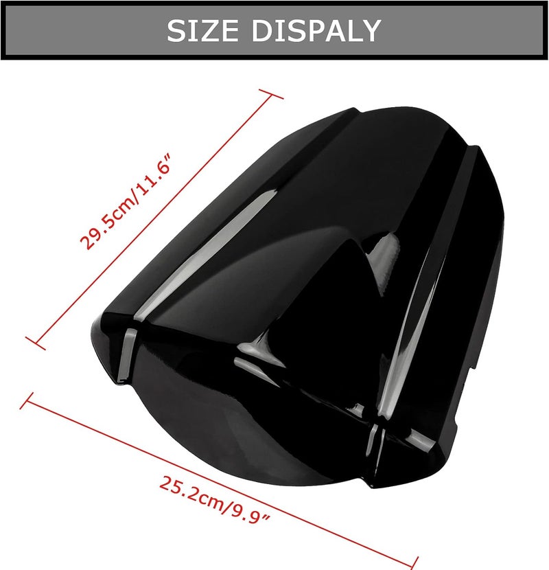 psler Rear Seat Fairing Cover Cowl for GSXR1000 K7 2007-2008, Black - Image 3