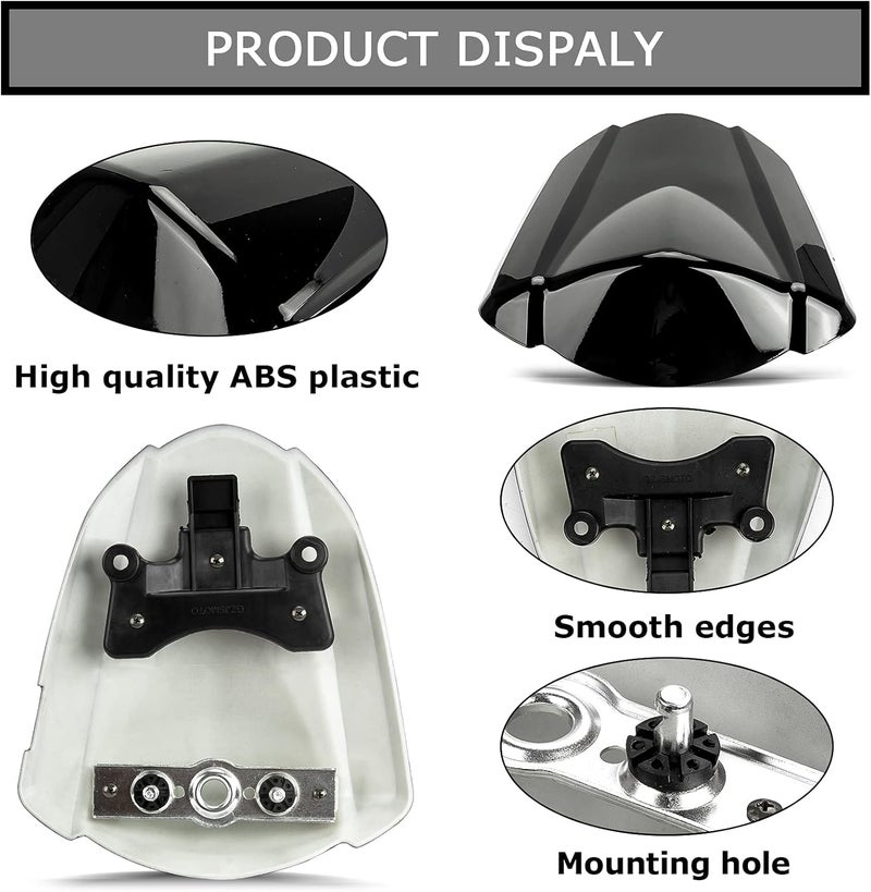 psler Rear Seat Fairing Cover Cowl for GSXR1000 K7 2007-2008, Black - Image 4