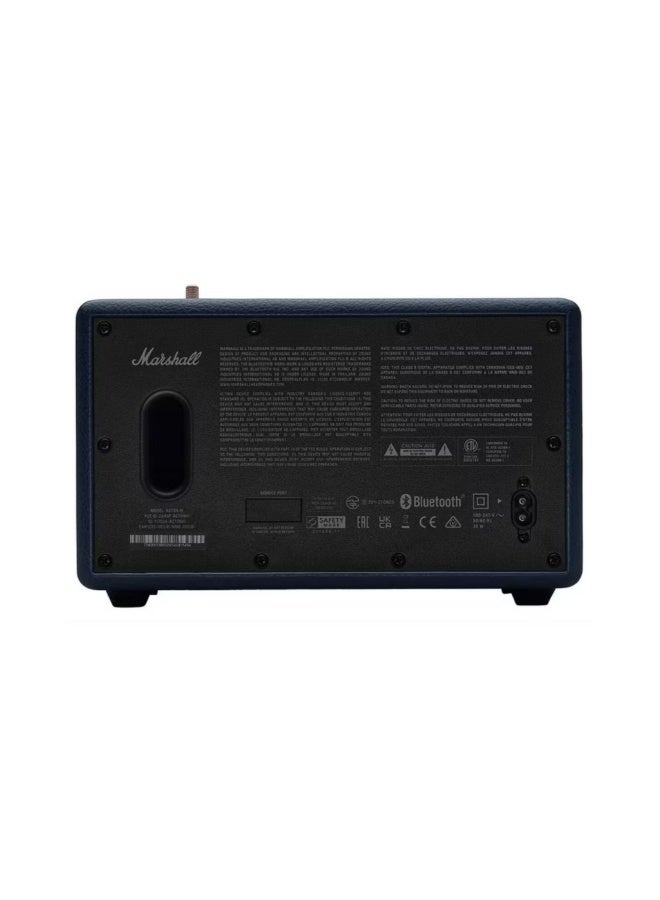 Marshall Acton III Wireless Bluetooth Stereo Speaker with Bluetooth Version 5.2, 2 Hours Charging Time, 32 Hours Play Time, Fast Charging, Water Resistant, USB-C Charging Port - Blue - Image 2