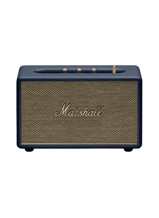 Marshall Acton III Wireless Bluetooth Stereo Speaker with Bluetooth Version 5.2, 2 Hours Charging Time, 32 Hours Play Time, Fast Charging, Water Resistant, USB-C Charging Port - Blue - Image 1