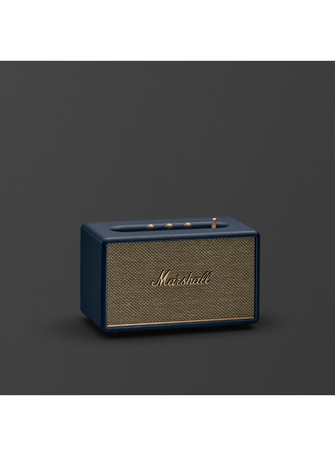 Marshall Acton III Wireless Bluetooth Stereo Speaker with Bluetooth Version 5.2, 2 Hours Charging Time, 32 Hours Play Time, Fast Charging, Water Resistant, USB-C Charging Port - Blue - Image 5