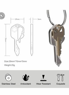 Excefore Multifunction Tool, Keychain Multitool, 24 in 1 Key Tool  - Image 4