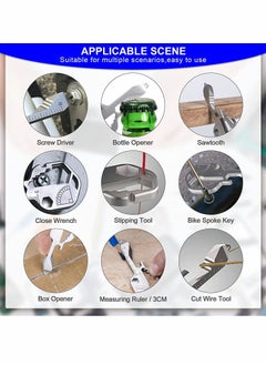 Excefore Multifunction Tool, Keychain Multitool, 24 in 1 Key Tool  - Image 3