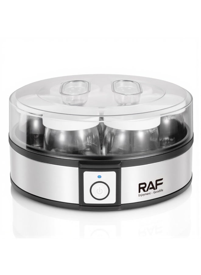 RAF Yogurt Maker, 20W Electric Automatic Yogurt Machine with 7 Glass Jars | PTC Heating Technology | One-Button Operation | Easy to Clean - Image 4