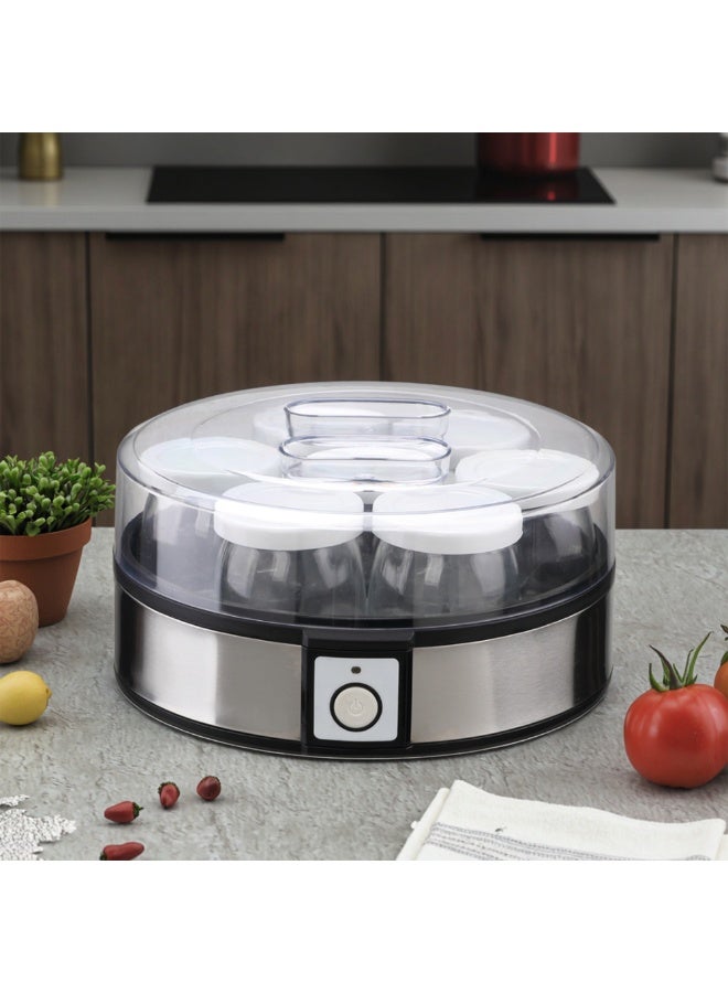 RAF Yogurt Maker, 20W Electric Automatic Yogurt Machine with 7 Glass Jars | PTC Heating Technology | One-Button Operation | Easy to Clean - Image 2