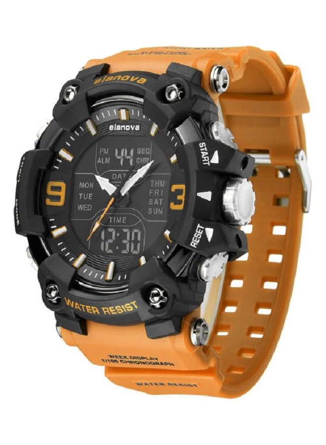 Elanova Men's Rubber Analog Digital Watch EL909  - Image 1