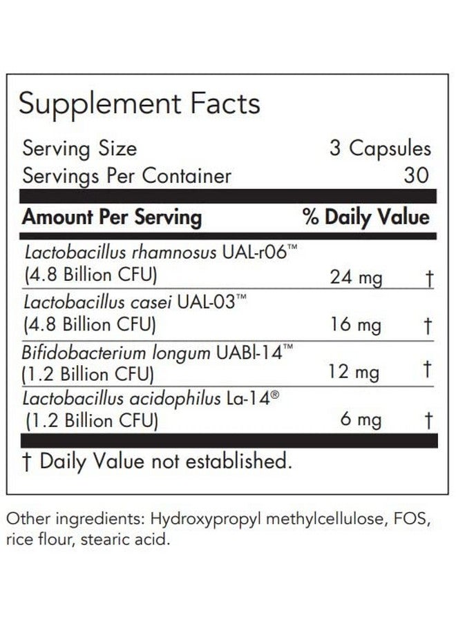 Allergy Research Group مكمل نوتري كولوجي غاسترو فلورا - بروبيوتيك لصحة الجهاز الهضمي، صحة الأمعاء للرجال والنساء، لاكتوباسيلوس وبيفيدوبكتيريوم - 90 حبة - Image 2