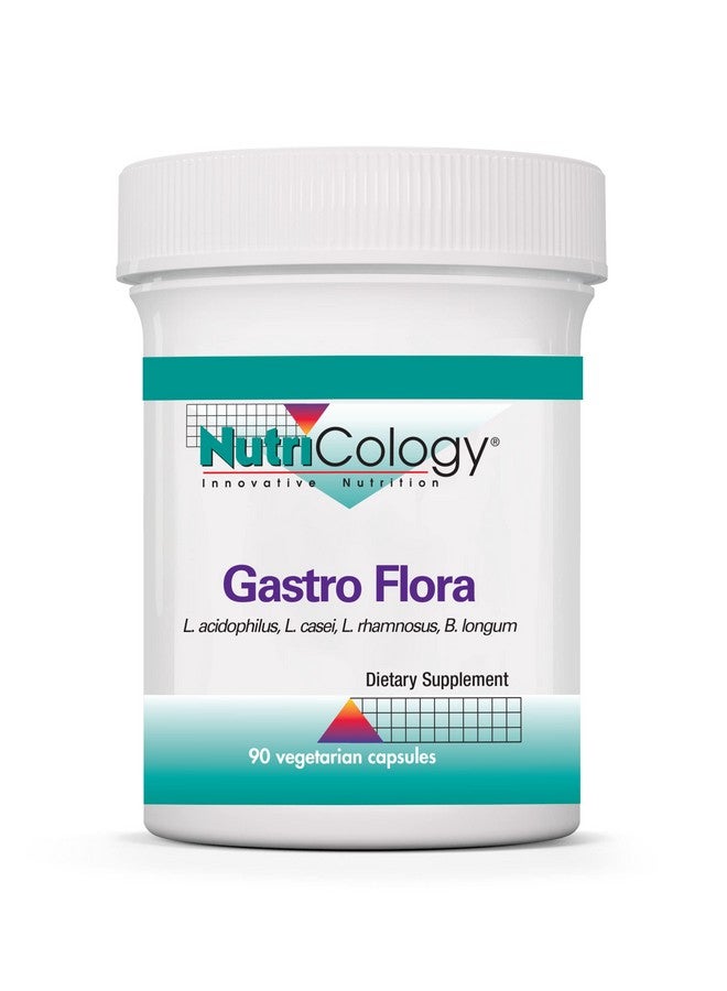 Allergy Research Group مكمل نوتري كولوجي غاسترو فلورا - بروبيوتيك لصحة الجهاز الهضمي، صحة الأمعاء للرجال والنساء، لاكتوباسيلوس وبيفيدوبكتيريوم - 90 حبة - Image 1