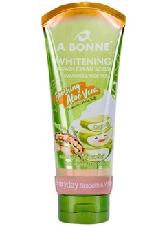 A Bonne' Whitening Shower Cream Scrub Tamarind And Aloe Vera 350 ml 