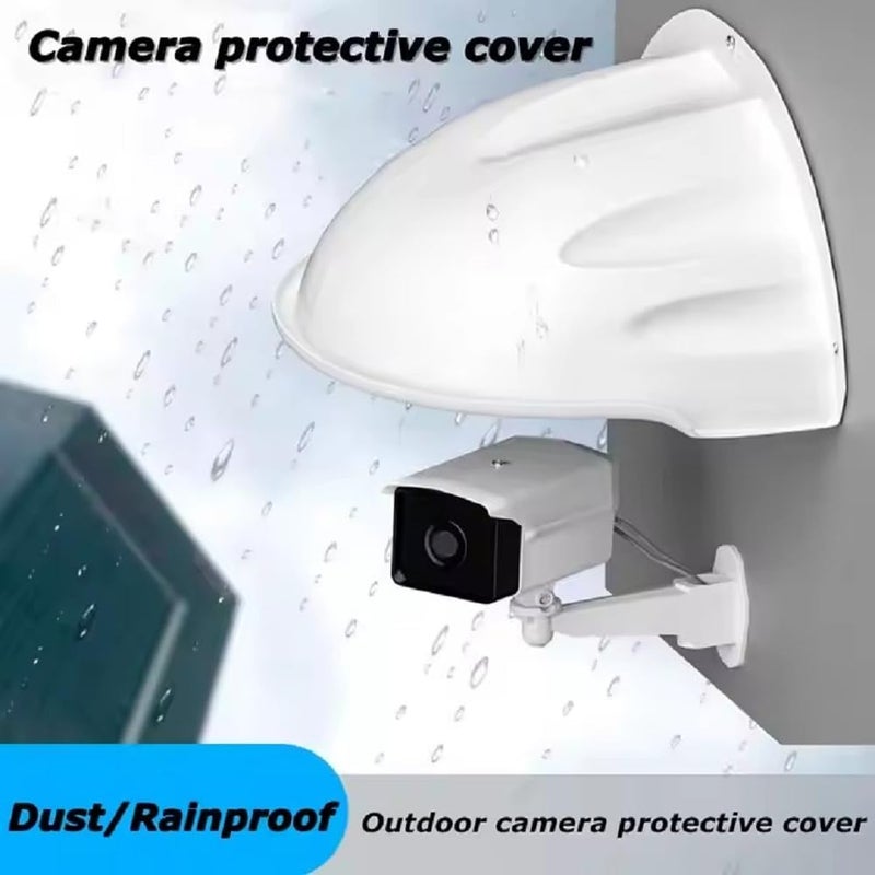 Vyar Universal Sun & Rain Shade Camera Cover Shield – Compatible with Hikvision, CP Plus, Hifocus, Trueview, Tapmo, TP-Link, Godrej, Qubo, MI, Realme, Honeywell Dome & Bullet Outdoor Cameras – White - Image 4