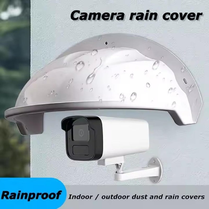 Vyar Universal Sun & Rain Shade Camera Cover Shield – Compatible with Hikvision, CP Plus, Hifocus, Trueview, Tapmo, TP-Link, Godrej, Qubo, MI, Realme, Honeywell Dome & Bullet Outdoor Cameras – White - Image 5