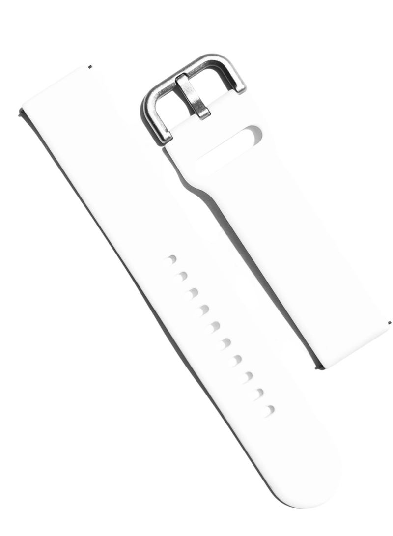 سوار سيليكون بديل 22 مم لساعة اورايمو R OSW23N- سمارت واتش سبورت - ابيض - Image 1