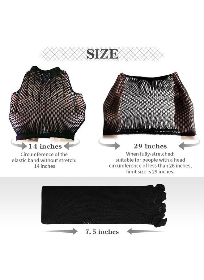 Dreamlover Crochet Wig Caps Black Mesh Wig Caps For Wigs 3 Pieces  - Image 4