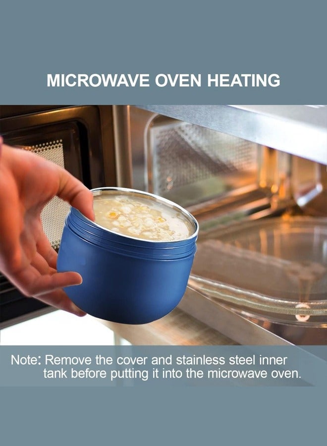 joyzzz Insulated Food Jar for Kids with Foldable Spoon - Stainless Steel Leak-Proof Thermal Container, Hot/Cold Soup Cup for School, Travel, Picnic & Outdoor Activities (Vacuum Sealed, Office Use) - Image 3