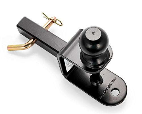 Black Boar UTV ATV Multi-Hitch - Features 2” Hitch Ball, 1-1/4” Shank - 6” (L) Shank - Hitch Ball has 2” Rise & Rated for 2,000lbs - Use w/Utility Trailers, Tow Straps & Other ATV Accessories (66024) - Image 1