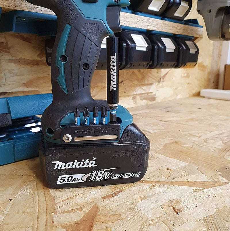 StealthMounts Magnetic Bit Holder for Makita (2 Pack) - Black | Made in UK
