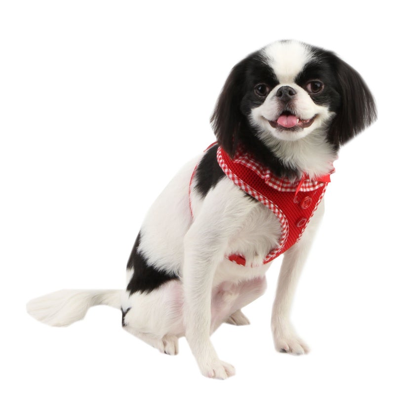PUPPIA Authentic Puppia Vivien Harness, Red, Medium - Image 4