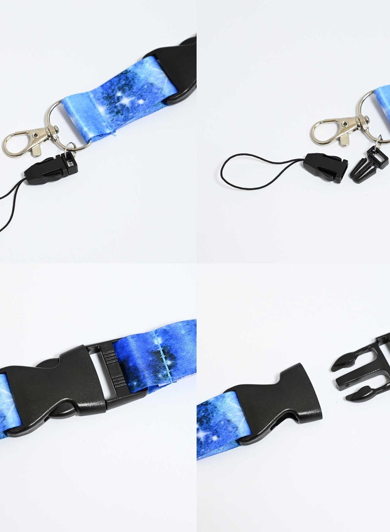 FIS Bag of 1 Fancy Lanyard With Metal Hook Width:2.5CM, Length:90CM  with Transparent Name Badge 62x102 MM Light Blue Colour -FSNAF5-1 - Image 5