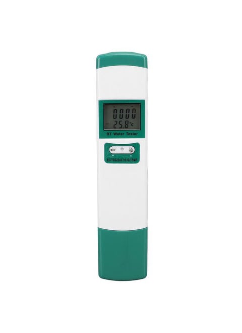 Bluetooth 5 in 1 Digital Water Quality Tester EC TDS SALT SG TEMP High Accuracy Portable Water Quality Testing Pen with Backlight