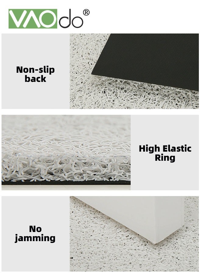 VAOdo Entrance Door Mat, Non-slip High Elasctic Mat, Simple Style High-absorbent Decorative Mat for Home Office Apartment 60*90CM - Image 5